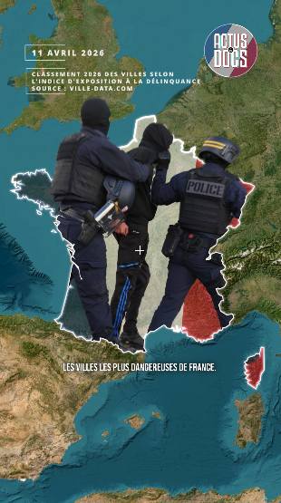 Classement des villes les plus dangereuses de France