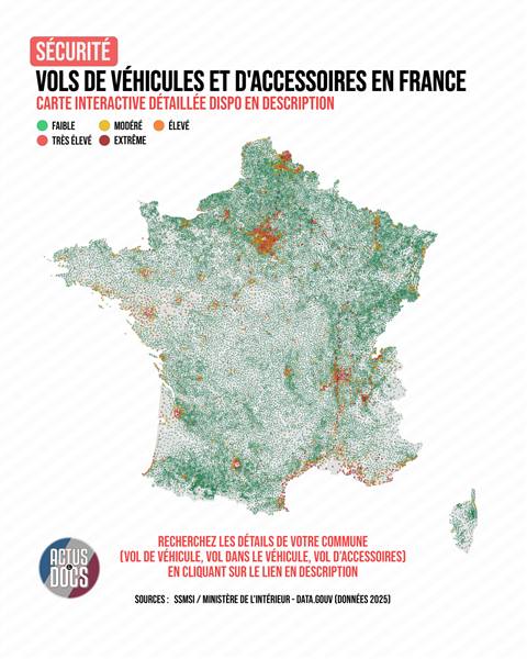Vols de véhicules en France